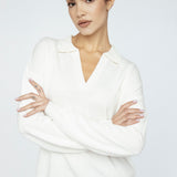 Cashmere Blend Polo Ivory