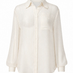 White ribbed shirt on a white background