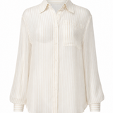 White ribbed shirt on a white background