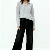 Vail Polo Sweater Charcoal