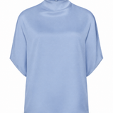 Butter Satin Batwing Soft Blue