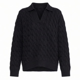 Vail Polo Sweater Black