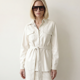 Vegan Leather Western Shacket
