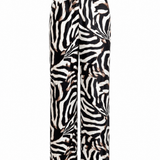 Bias Cut Pants Abstract Zebra