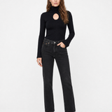 Bamboo Keyhole Turtleneck