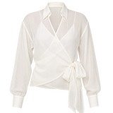 Chiffon Wrap Blouse