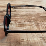 Retro Oval Sunnies Mahogany Lense