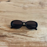 Retro Oval Sunnies Black