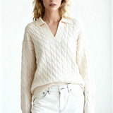 Vail Polo Sweater Ivory
