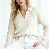 Vail Polo Sweater Ivory