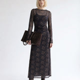 Printed Mesh Dress