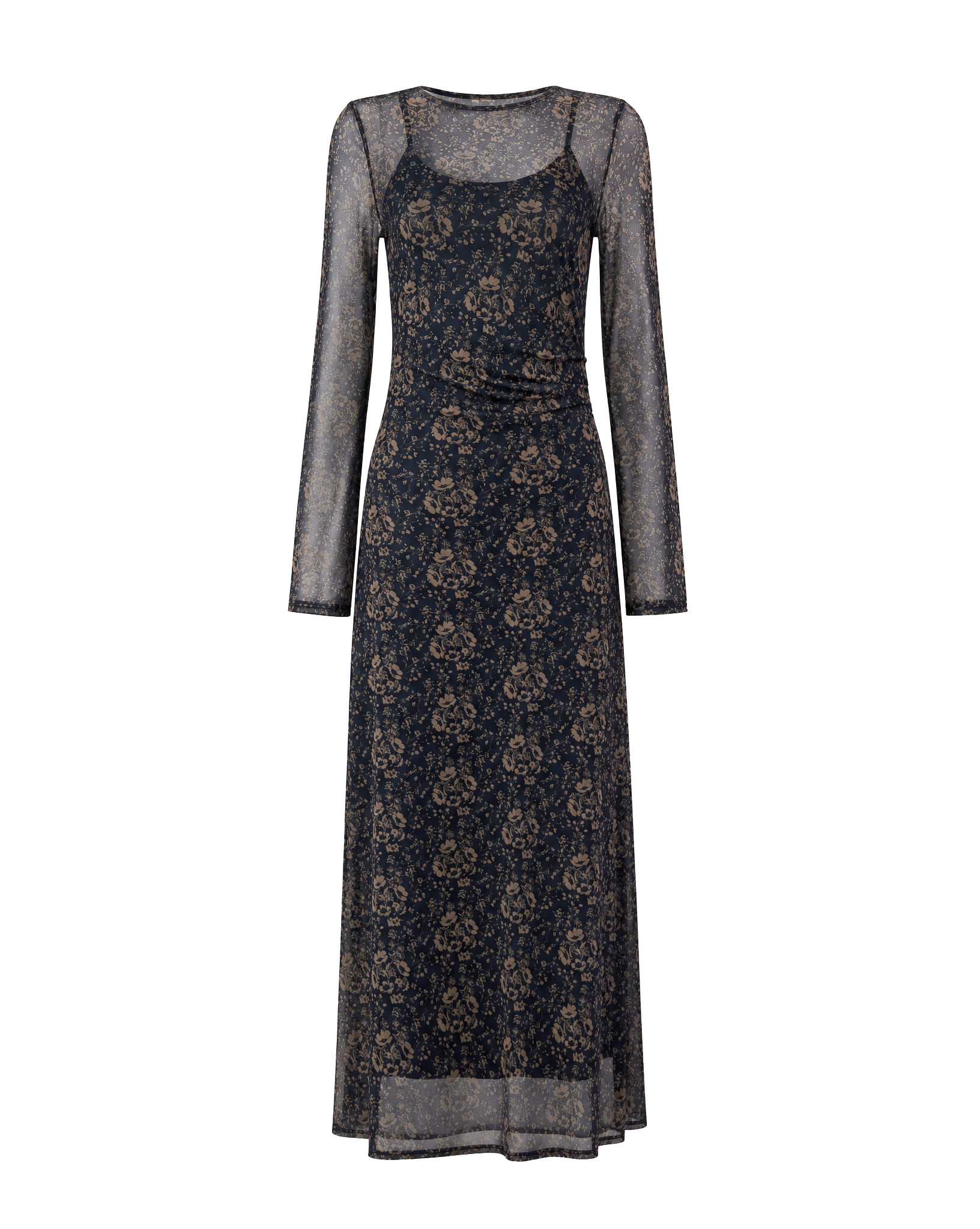 Printed Mesh Dress