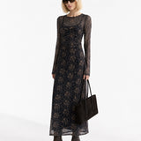 Printed Mesh Dress