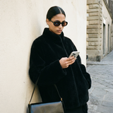 Retro Oval Sunnies Mahogany Lense