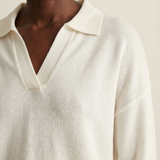 Cashmere Blend Polo Ivory