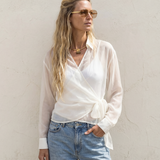 Chiffon Wrap Blouse