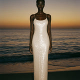 Sequin Dress Ivory