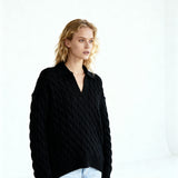 Vail Polo Sweater Black