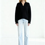 Vail Polo Sweater Black
