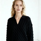 Vail Polo Sweater Black