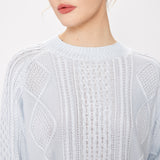 Cable Knit Sweater Ice