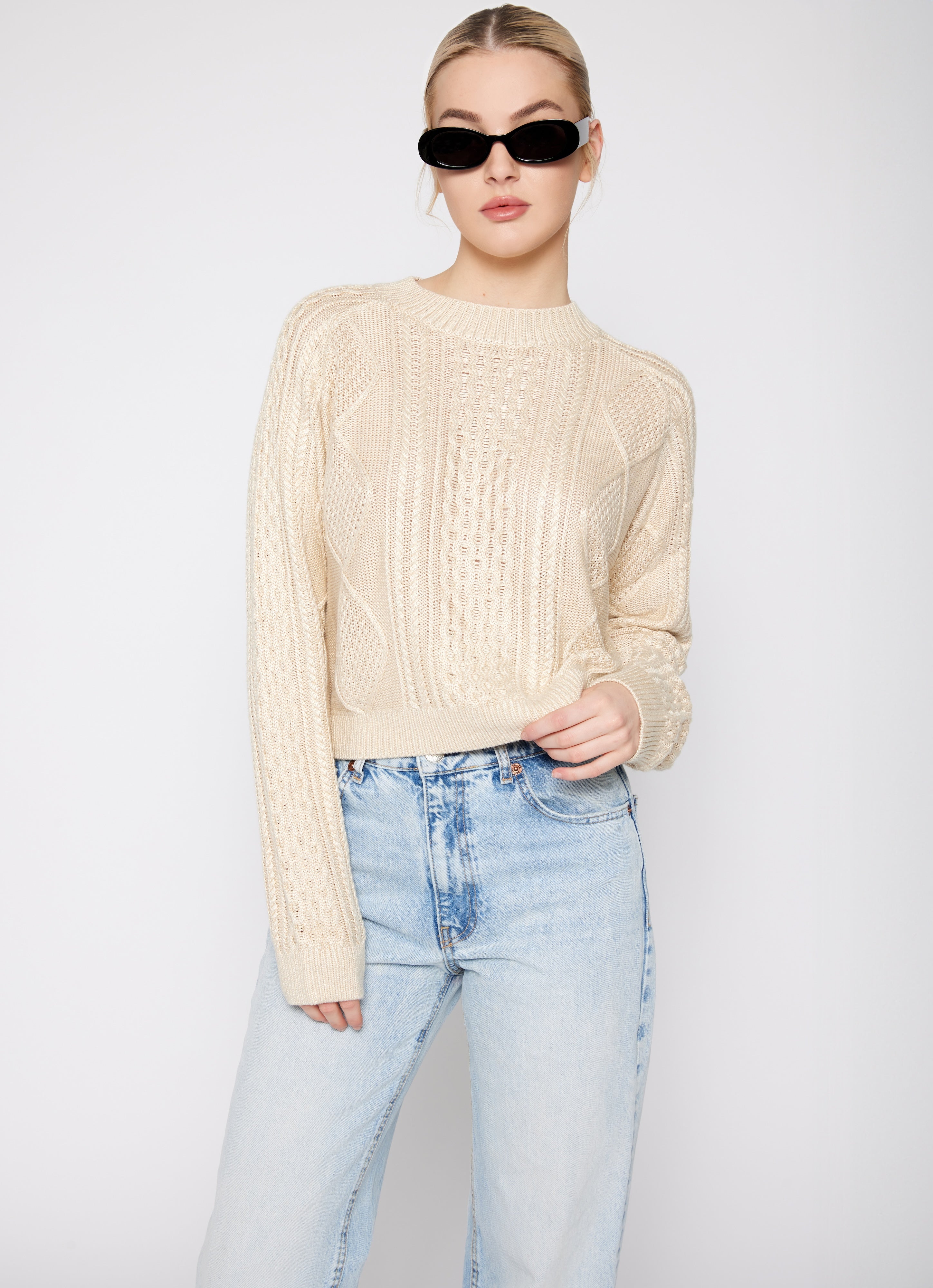Cable Knit Sweater Oat