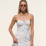 Mesh Dress Celeste Print