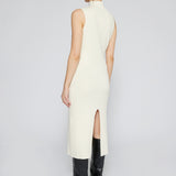 Naomi Modal Ribbed Dress Ivory