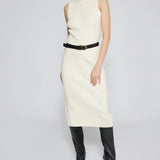 Naomi Modal Ribbed Dress Ivory