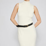 Naomi Modal Ribbed Dress Ivory