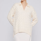 Vail Polo Sweater Ivory