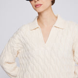 Vail Polo Sweater Ivory