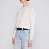 Cashmere Blend Crew Neck Ivory