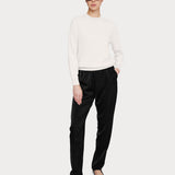 Cashmere Blend Crew Neck Ivory