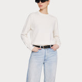 Cashmere Blend Crew Neck Ivory