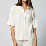 Knit Button Down Ivory