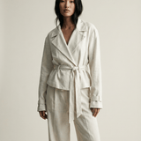 Linen Belted Blazer