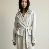 Linen Belted Blazer