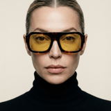 Retro Large Sunnies Yellow Lenses