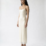 Stretch Sequin Dress Ivory