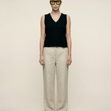 Cashmere Blend Tank Black