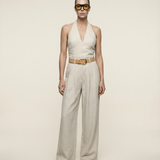 Linen Pleated Trouser Natural