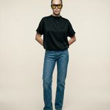 Butter Satin Batwing Top Black