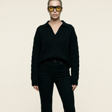 Vail Polo Sweater Black