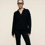 Vail Polo Sweater Black