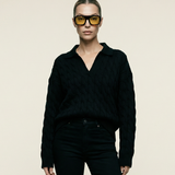 Vail Polo Sweater Black