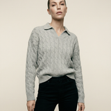 Vail Polo Sweater Charcoal