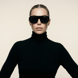 Retro Large Sunnies Black