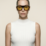 Ribbed Mock Neck Tank Ivory