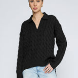 Vail Polo Sweater Black